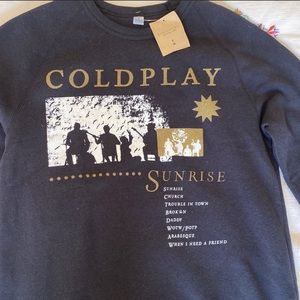 Black Coldplay Crewneck